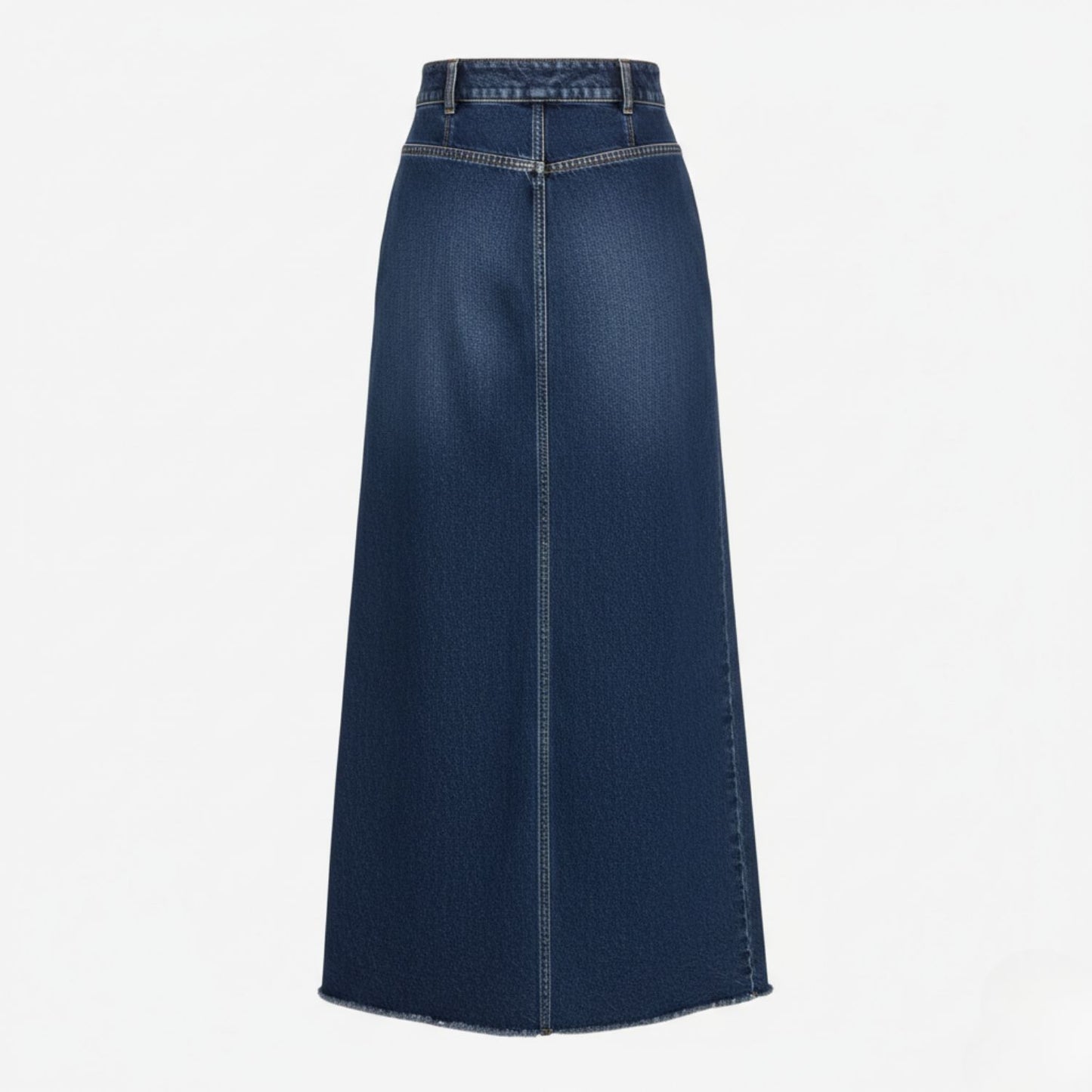Vintage Denim Maxi Skirt with Effortless Modern Edge