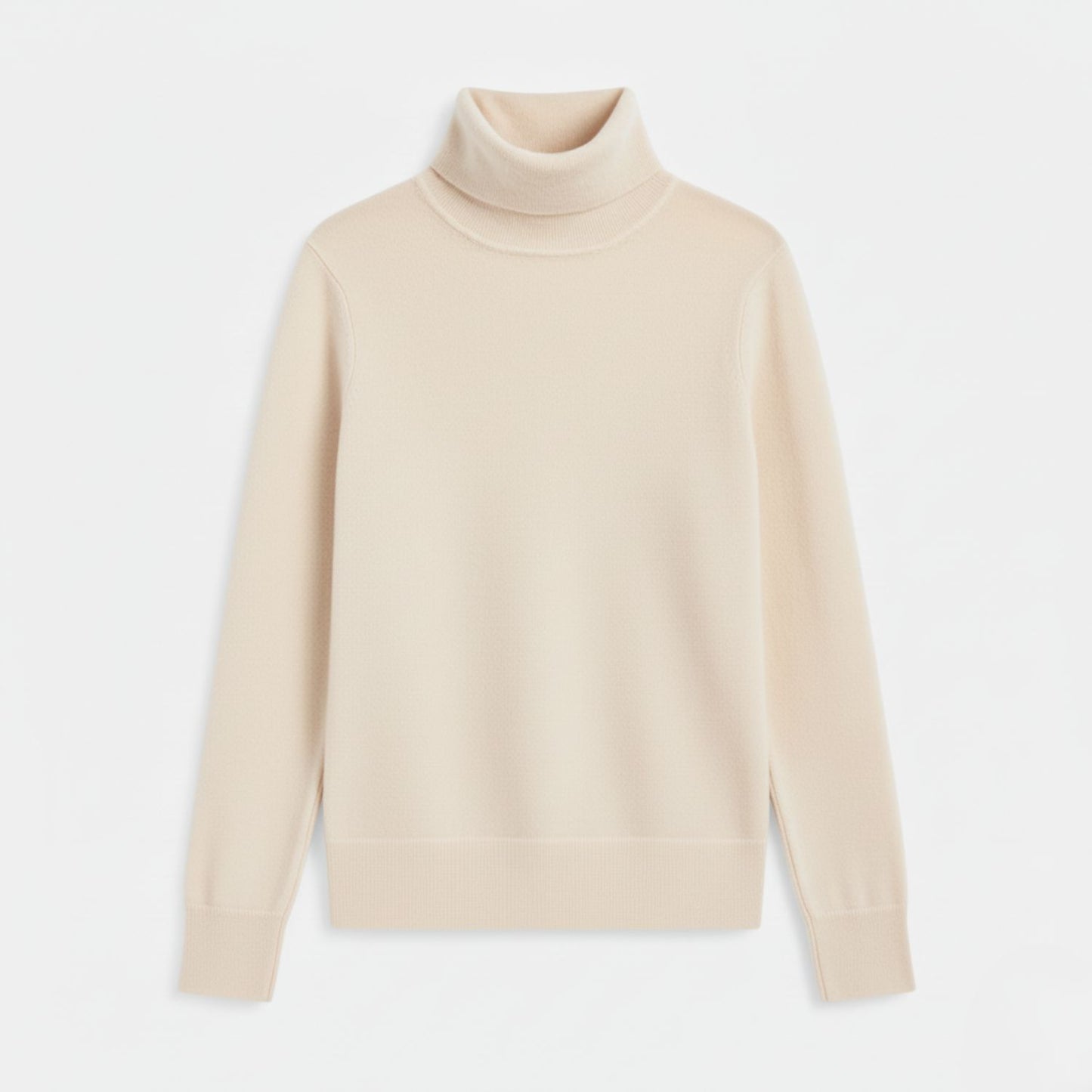 Luxurious Cashmere Turtleneck Sweater with Flattering Slim Fit