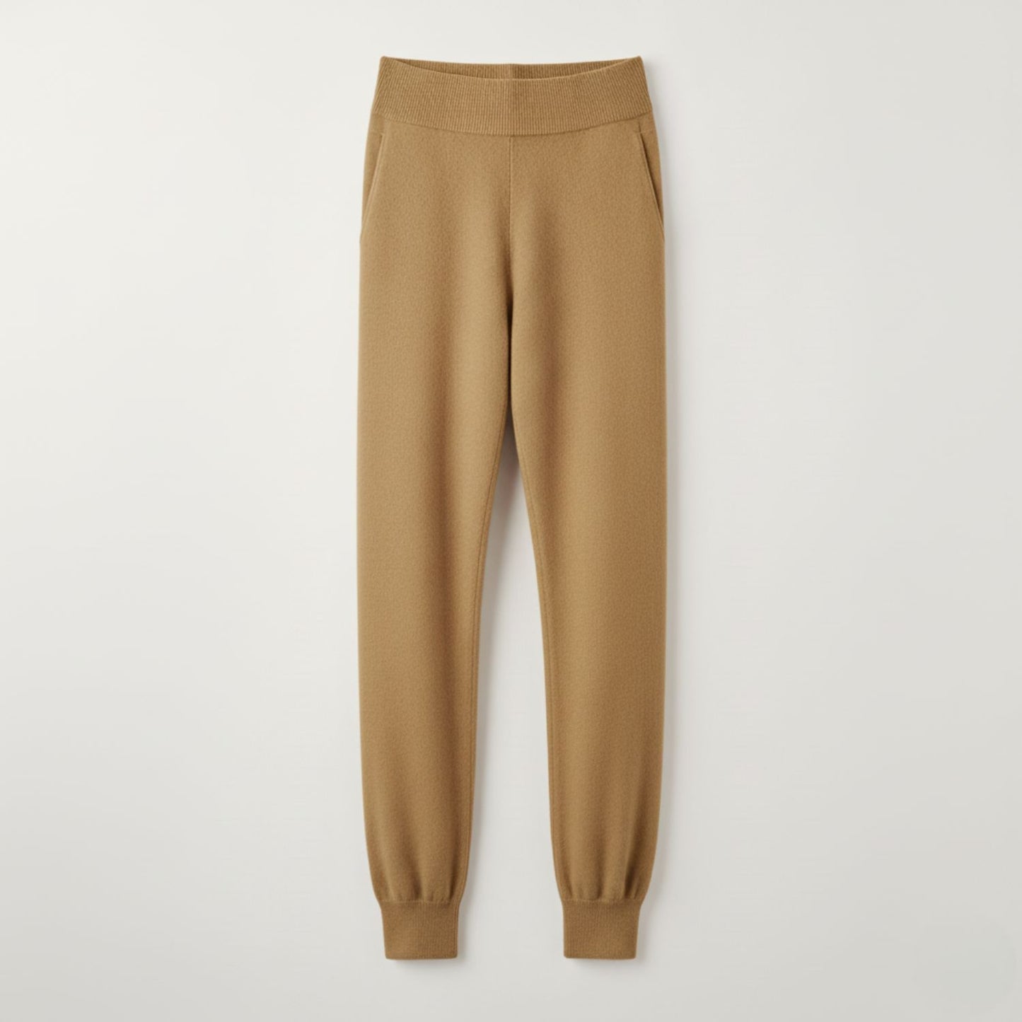 Cozy High-Waist Lounge Pants with Buttery-Soft Cashmere Blend