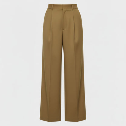 Tailored Wide-Leg Trousers with High-Waist Sophistication