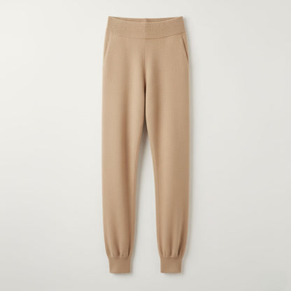 Cozy High-Waist Lounge Pants with Buttery-Soft Cashmere Blend