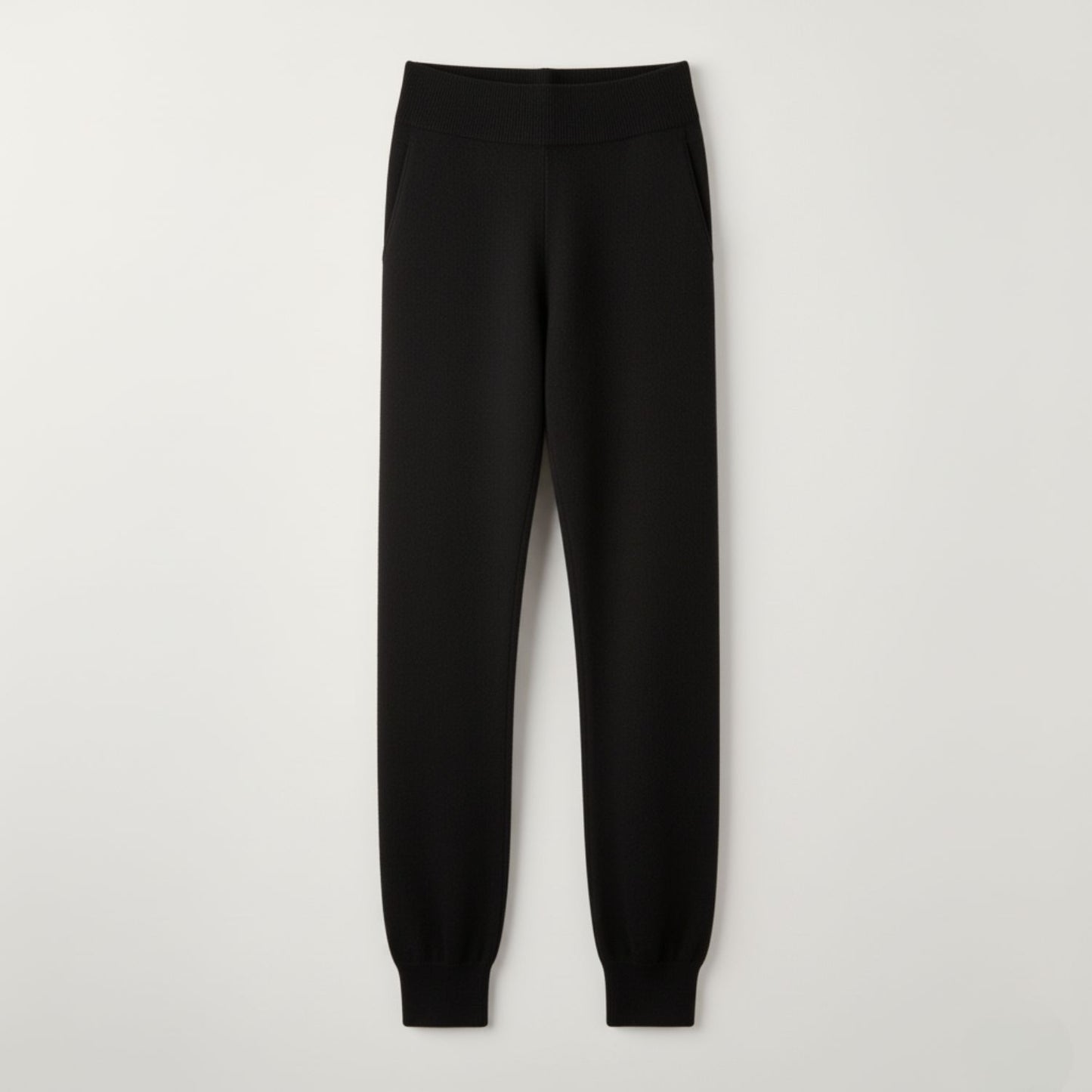Cozy High-Waist Lounge Pants with Buttery-Soft Cashmere Blend