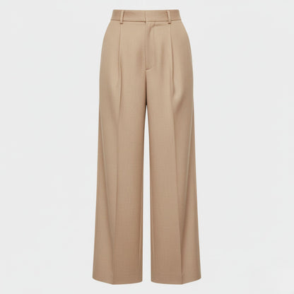 Tailored Wide-Leg Trousers with High-Waist Sophistication