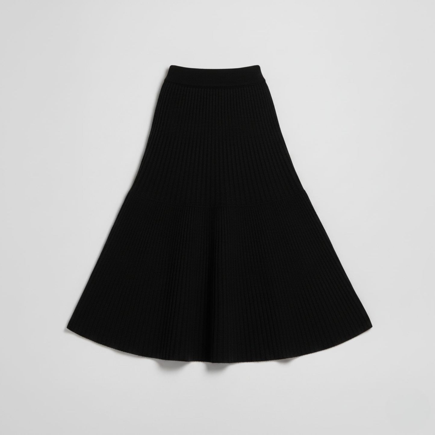 Graceful A-Line Knit Skirt for Effortless Winter Elegance