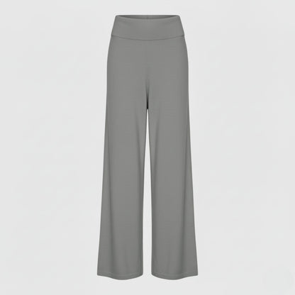 Wide-Leg Merino Lounge Pants with Chic High-Waist Comfort