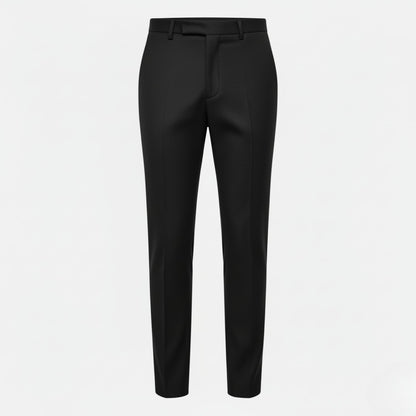 Tailored Wool Trousers with Sleek Tapered Silhouette
