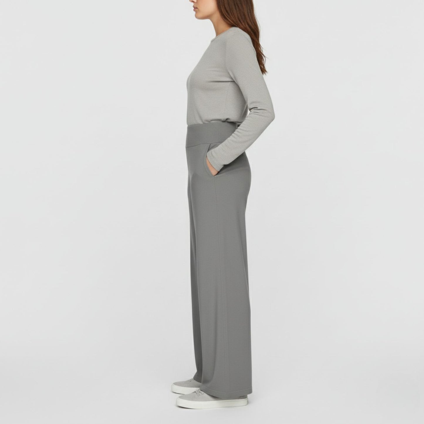 Wide-Leg Merino Lounge Pants with Chic High-Waist Comfort