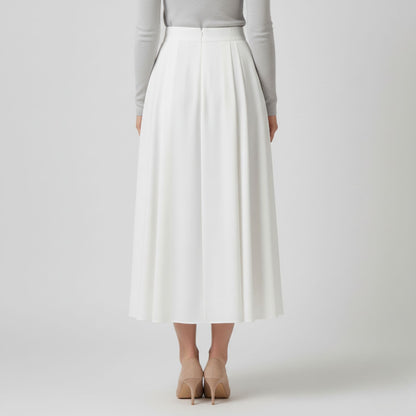 Elegant High-Waist Midi Skirt for Effortless Day-to-Night Style