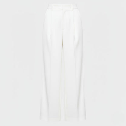 Tailored Wide-Leg Trousers with High-Waist Sophistication