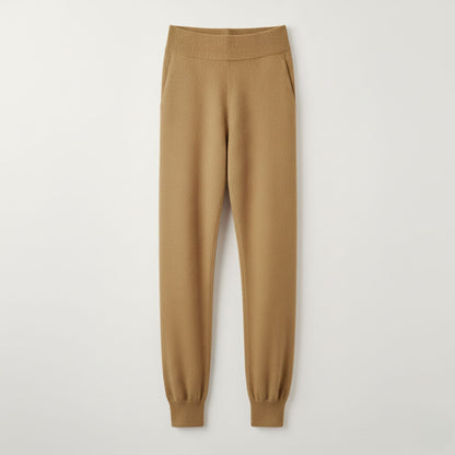 Cozy High-Waist Lounge Pants with Buttery-Soft Cashmere Blend